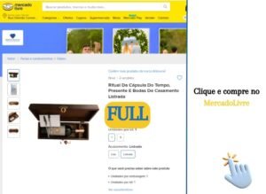 presentear os noivos com capsula do tempo
